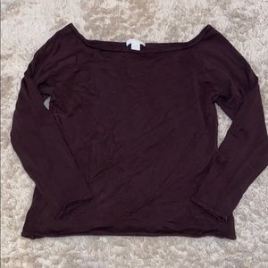 H&M off-the-shoulders long sleeve